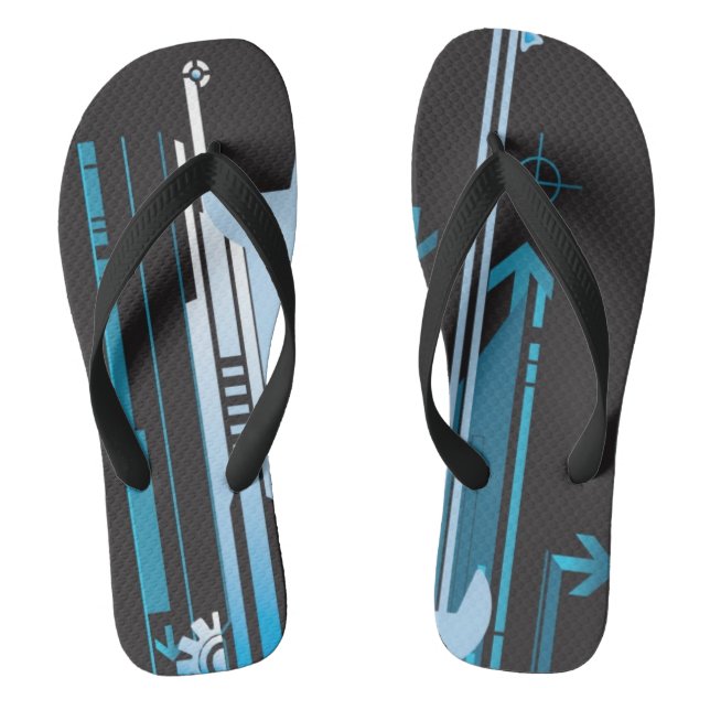 Technischer Halbtonhintergrund 3 Flip Flops (Fußbett)
