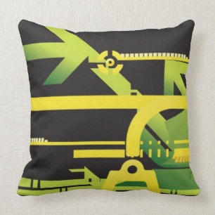 Technischer Halbtonhintergrund 4 Kissen