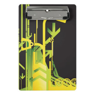 Technischer Halbtonhintergrund 4 Mini Klemmbrett