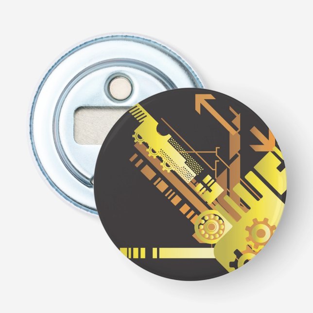 Technischer Halbtonhintergrund 5 Flaschenöffner (Vorderseite)