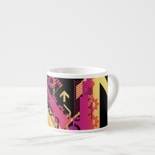 Technischer Halbtonhintergrund 7 Espressotasse