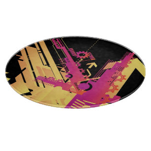 Technischer Halbtonhintergrund 7 Schneidebrett