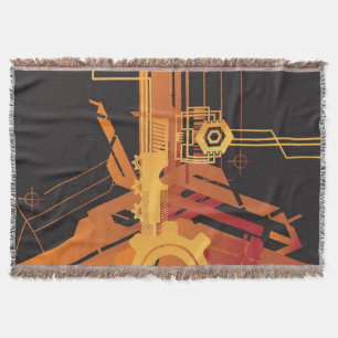 Technischer Halbtonhintergrund Decke