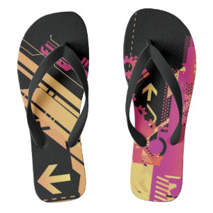 Technischer Halftone-Hintergrund 7 Flip Flops