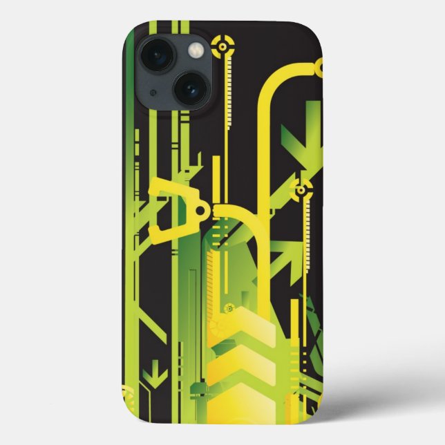 Technischer Hintergrund 4 Case-Mate iPhone Hülle (Rückseite)