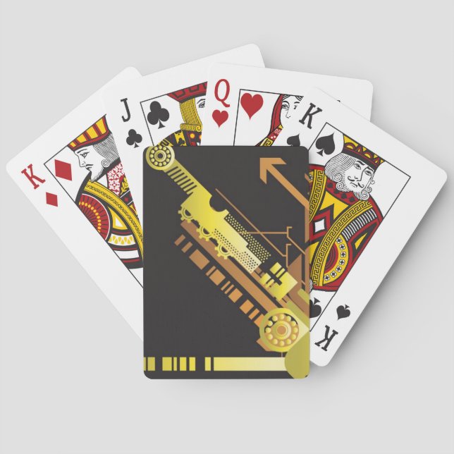 Technischer Hintergrund 5 Spielkarten (Rückseite)