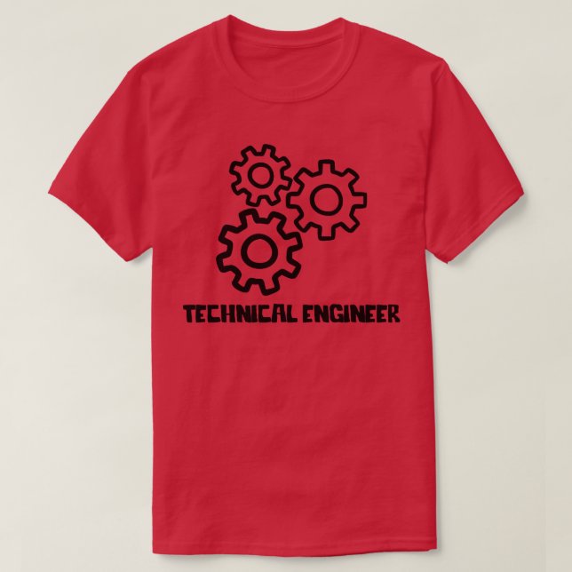 Technischer Ingenieur T-Shirt (Design vorne)