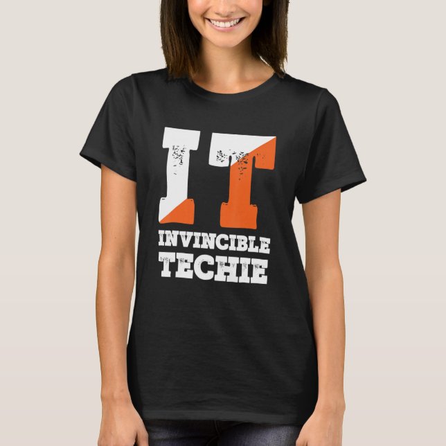 Technischer Programmierer der unüberwindbaren Tech T-Shirt (Vorderseite)