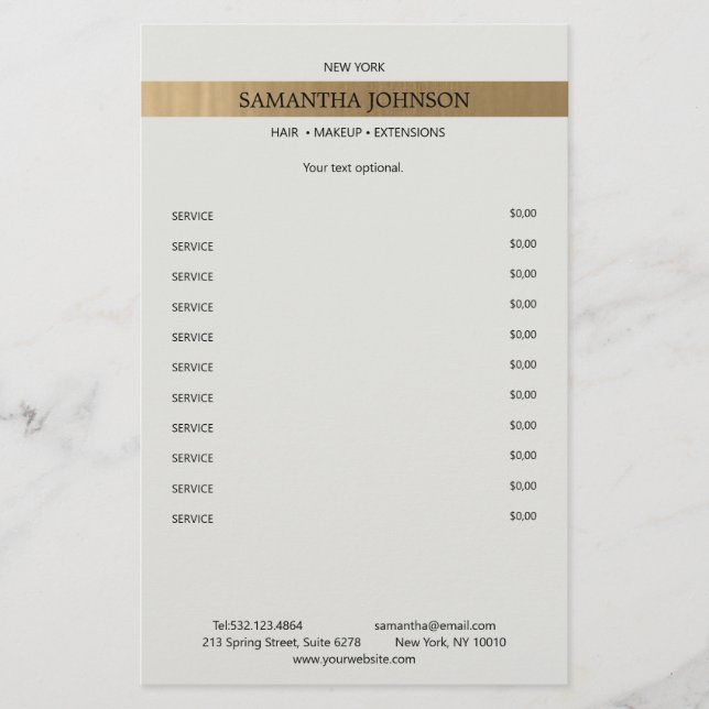 Technischer Rahmen Imitat Gold Flyer (Vorne)