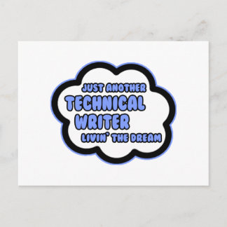 Technischer Schriftsteller .. Der Traum von Livin Postkarte
