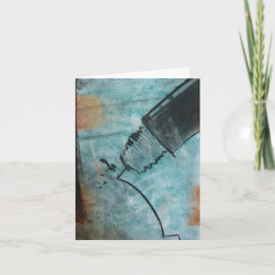 Technischer Stift von Brad Hines, pastellfarbener  Karte