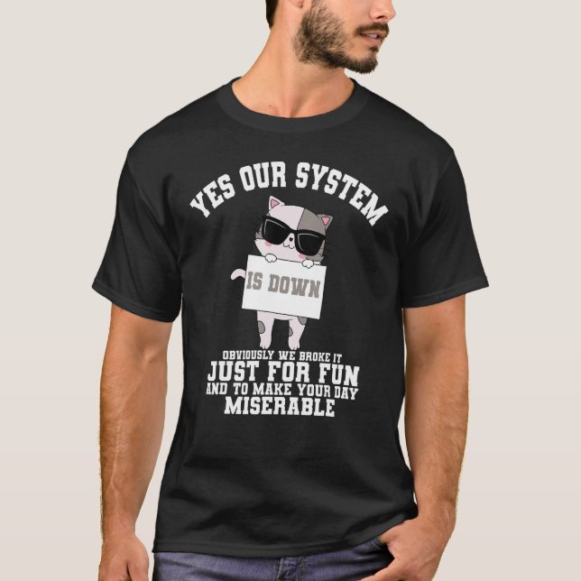 Technischer Support - Anruf zur Desk-Informationst T-Shirt (Vorderseite)