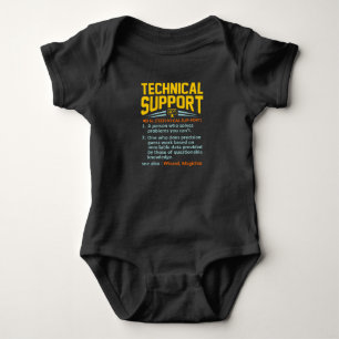 Technischer Support Definition Computer IT Baby Strampler