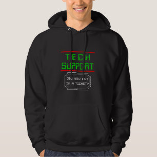 Technischer Support, den Sie in ein Ticket eingege Hoodie