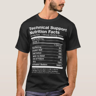Technischer Support für Mäuse Ernährung Fakten Fun T-Shirt