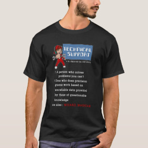 Technischer Support für Mens Definition Computer N T-Shirt