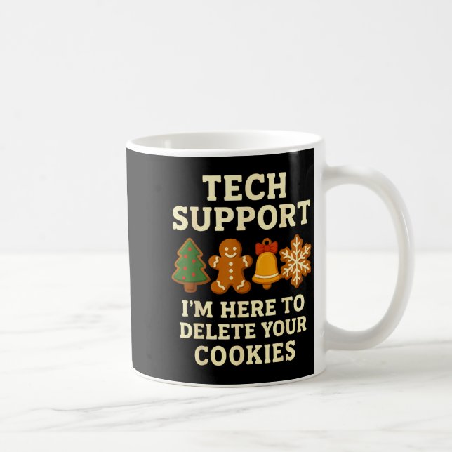Technischer Support hier, um Cookies lustige Weihn Kaffeetasse (Rechts)