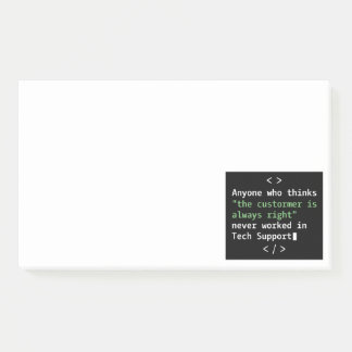 Technischer Support-Humor für Kundenservice Post-it Klebezettel