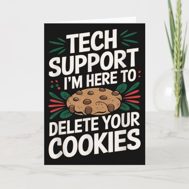 Technischer Support Ich bin hier, um Ihre Cookies  Karte (Vorderseite)