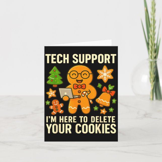 Technischer Support Ich bin hier, um Ihre Cookies  Karte (Vorderseite)