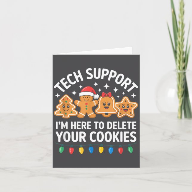Technischer Support Ich bin hier, um Ihre Cookies  Karte (Vorderseite)