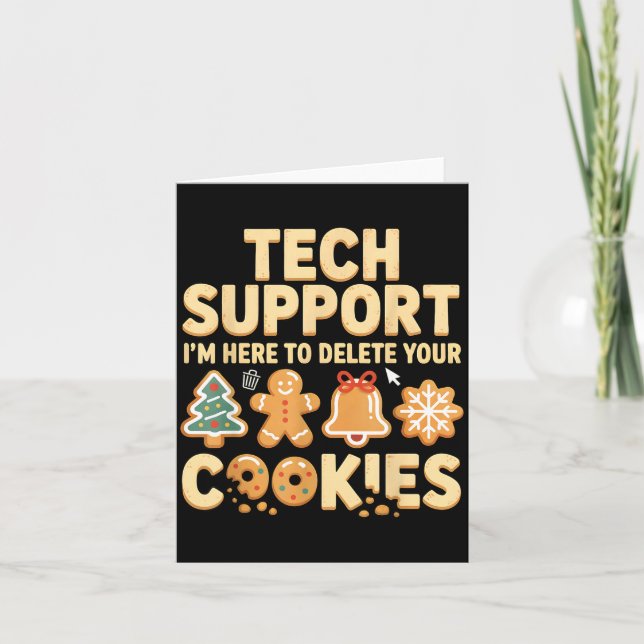 Technischer Support Ich bin hier, um Ihre Cookies  Karte (Vorderseite)