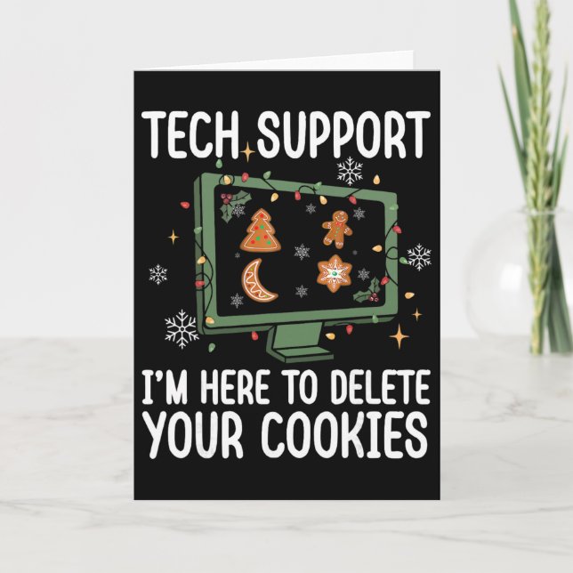 Technischer Support Ich bin hier, um Ihre Cookies  Karte (Vorderseite)