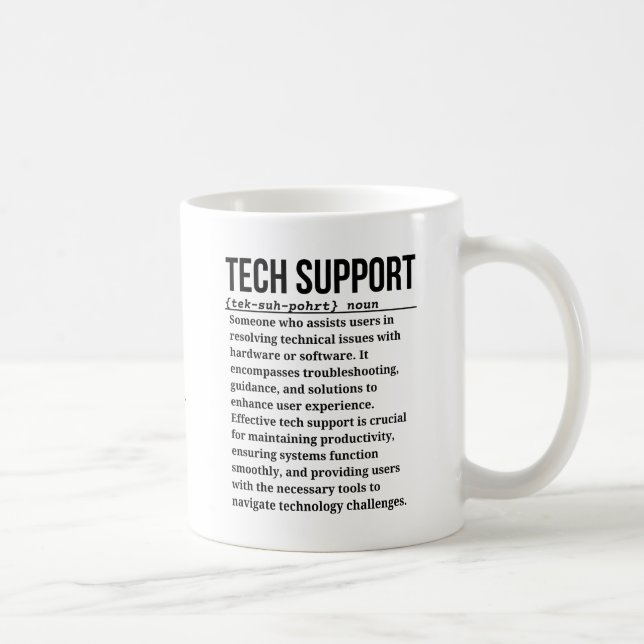 Technischer Support Kaffeetasse (Rechts)