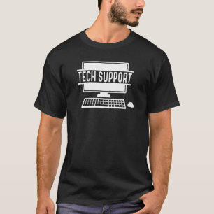 Technischer Support mit Computer und Maus T-Shirt