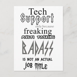 Technischer Support Postkarte