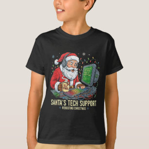 Technischer Support startet Computer-Santa neu Spa T-Shirt
