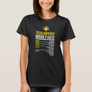 Technischer Support Stundensatz IT-Computergrieche T-Shirt