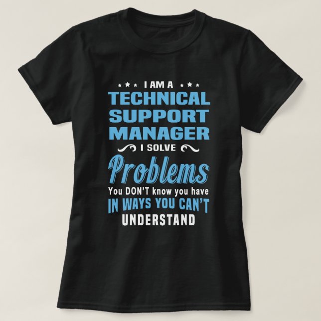 Technischer Support T-Shirt (Design vorne)