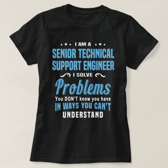 Technischer Support T-Shirt (Design vorne)