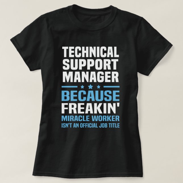 Technischer Support T-Shirt (Design vorne)