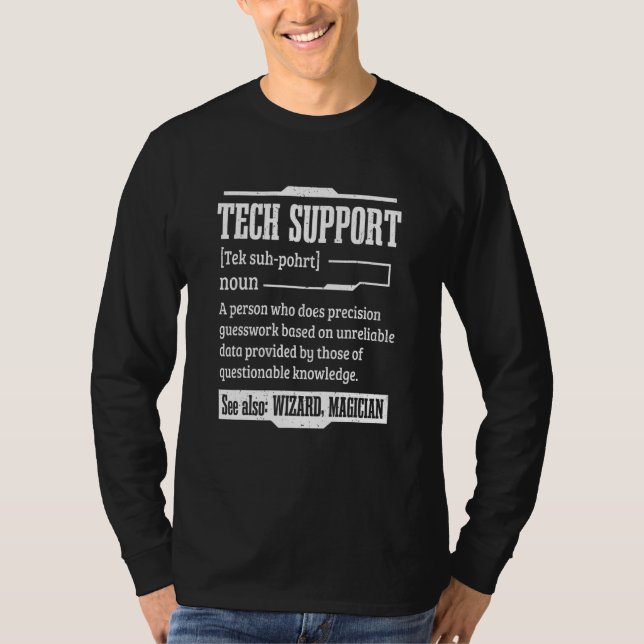 Technischer Support Technischer Support - Definiti T-Shirt (Vorderseite)