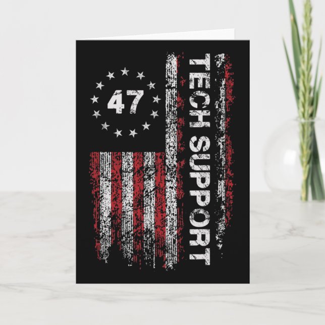 Technischer Support Us Flagge Weißen Haus Technisc Karte (Vorderseite)