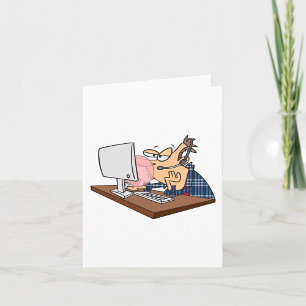 Technischer Support wirft eine Blase Karte