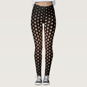 Technisches Dotter-Muster für antikes Messing Leggings