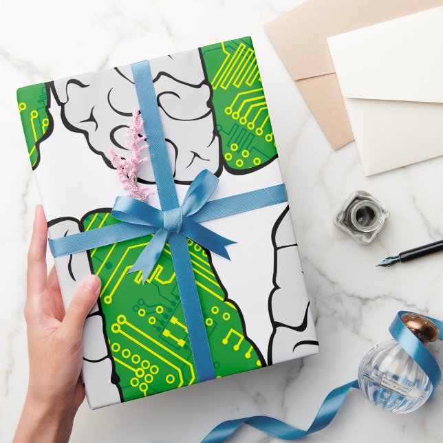Technisches Gehirn Schaltungslogik Computer-Mother Geschenkpapier (Von Creator hochgeladen)