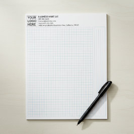 Technisches Graphikpapier mit Firmenlogo Notizblock