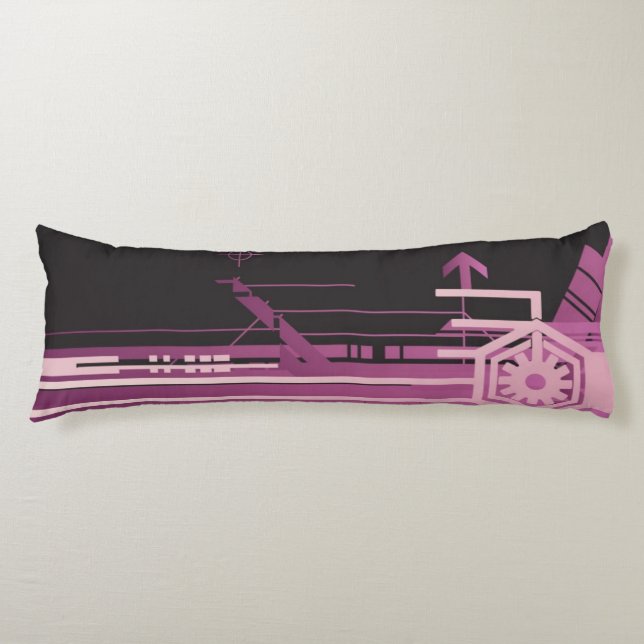 Technisches Halbtonmuster Seitenschläferkissen (Vorderseite)