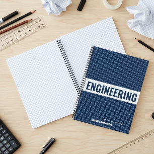 Technisches Millimeterpapier Design Benutzerdefi Notizbuch