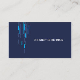 Technisches Muster in Blau II Visitenkarte