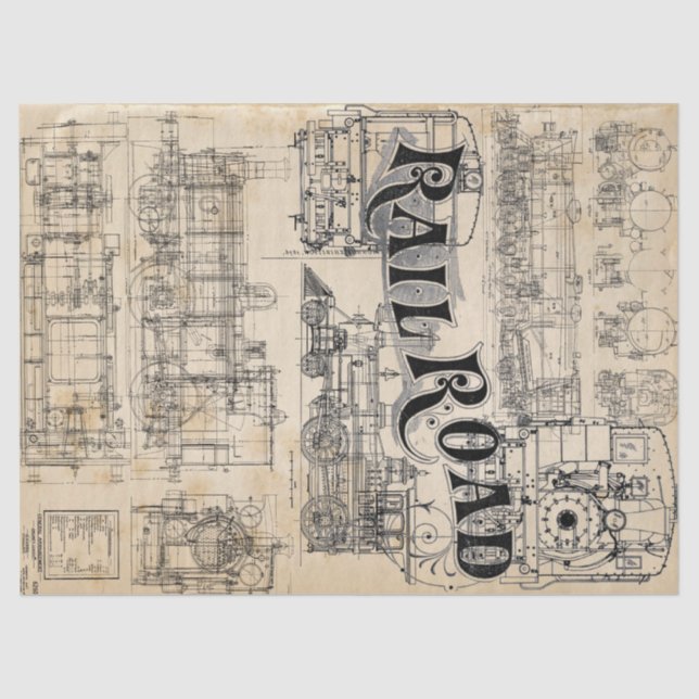 Technisches Zug-Zeichnungs-Gewebe Seidenpapier (Vorderseite)