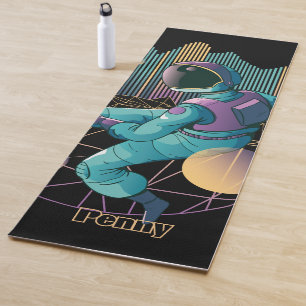 Techno Astronaut Illustration Yogamatte