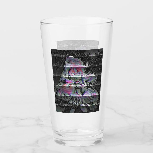 Techno-Blumenstrauß Glas (Vorderseite)