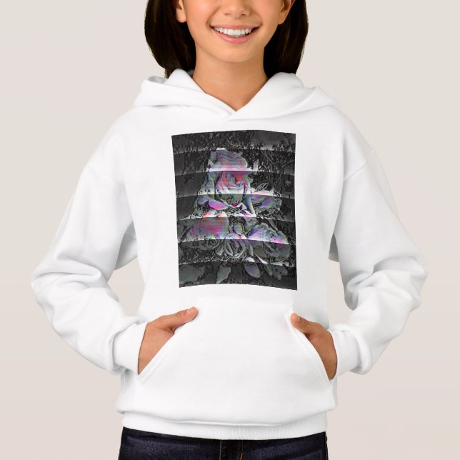 Techno-Blumenstrauß  Hoodie (Vorderseite)
