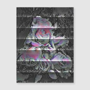 Techno-Blumenstrauß Magnetkarte