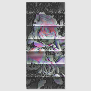 Techno-Blumenstrauß  Magnetkarte